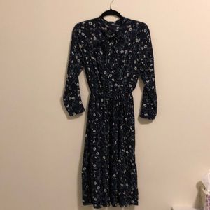 Flowery spring midi dress